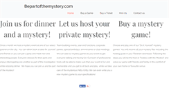 Desktop Screenshot of bepartofthemystery.com