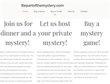 Tablet Screenshot of bepartofthemystery.com